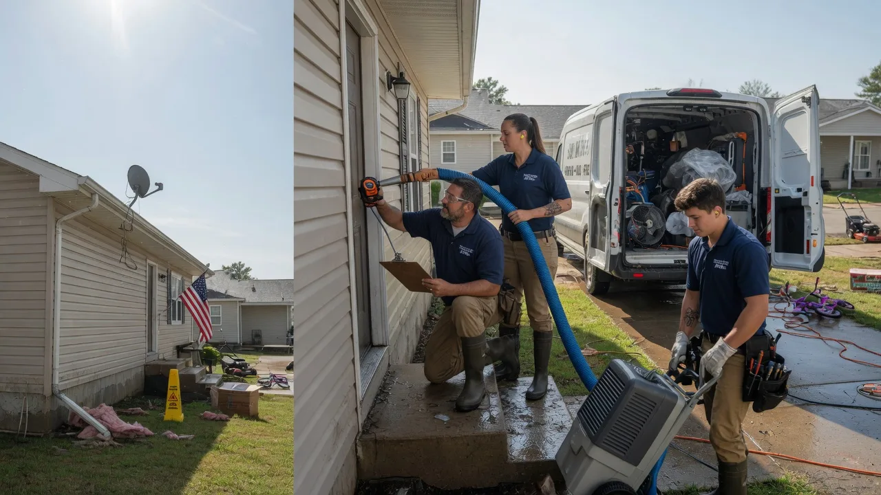 Ceiling Water Damage Restoration in Kellyville, OK near me